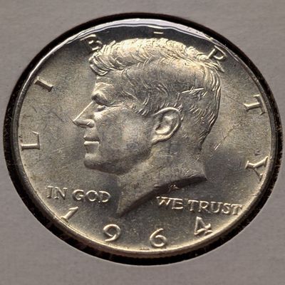 1964 Kennedy 90% Silver Half Dollar