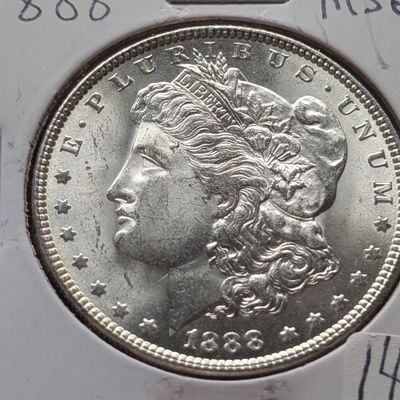 1888 Morgan 90% Silver Dollar - MS