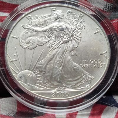 2000 American Silver Eagle One Troy Oz. .999 Fine Silver