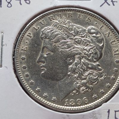 1896 Morgan 90% Silver Dollar - XF