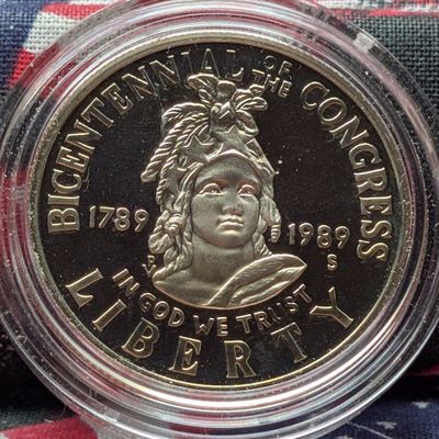1989-S Bicentennial of The Congress Commemorative Half Dollar