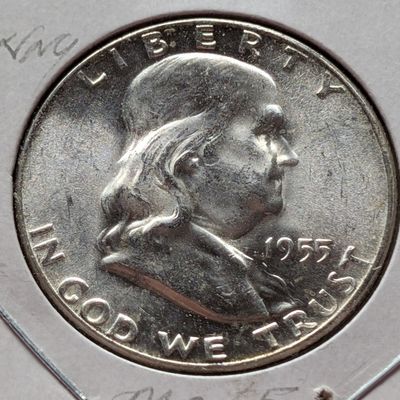 1955 Franklin 90% Silver Half Dollar - Bugs Bunny - MS