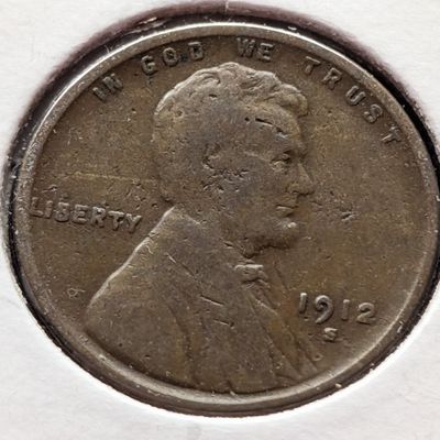 1912-S Lincoln Wheat Cent - F - Semi Key Date