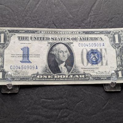1934 Series U.S. Funny Back $1 Silver Certificate - Uncirculated