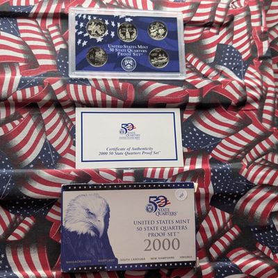 2000-S U.S. Mint State Quarters Proof Set in OGP w/ COA