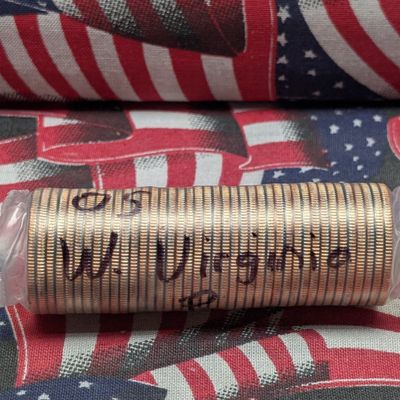 Shrink Wrapped Roll of 2005-P West Virginia State Quarters