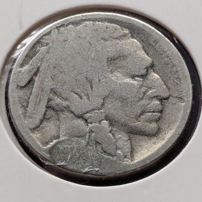 No Date D Mint Mark Indian Head Buffalo Nickel - Acid Etched Date