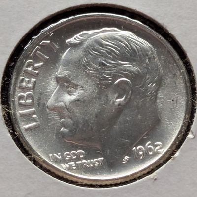 1962 Roosevelt 90% Silver Dime - MS