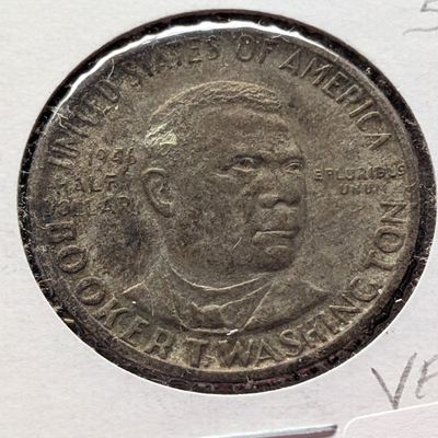 1946 Booker T. Washington Commemorative 90% Silver Half Dollar - VF
