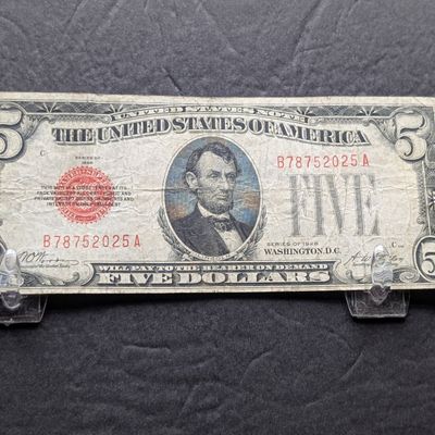 1928 Series U.S. $5 Red Seal Note