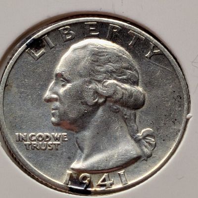 1941-S Washington 90% Silver Quarter