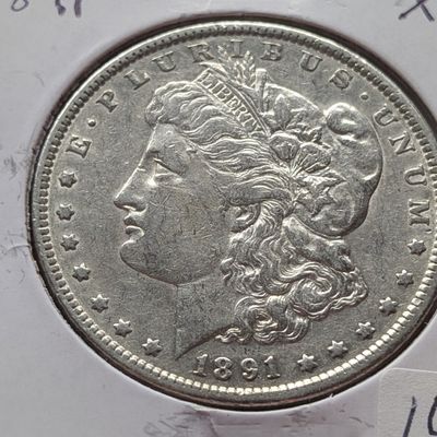 1891 Morgan 90% Silver Dollar - XF