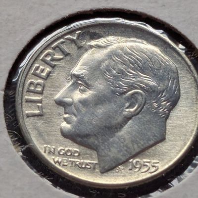 1955-S Roosevelt 90% Silver Dime