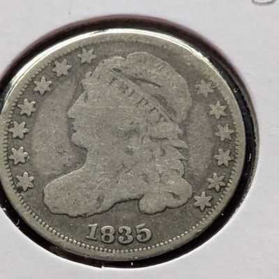 1835 Capped Bust Silver Dime