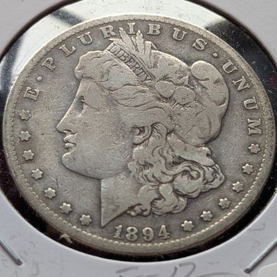1894-S Morgan 90% Silver Dollar - VAM - F