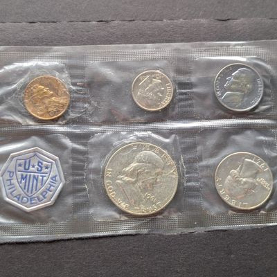 1961 U.S. Mint Proof Set, No Envelope - Includes (3) 90% Silver Coins