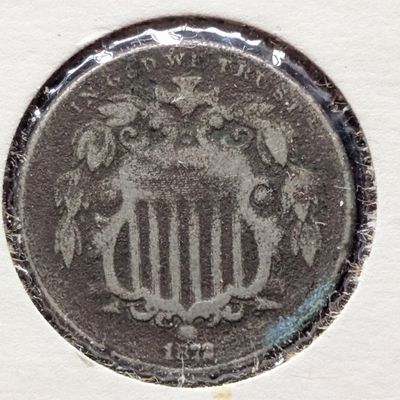 1872 Shield Nickel - AU