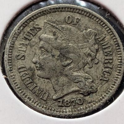 1870 Three Cent Nickel - XF