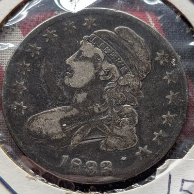 1833 Capped Bust Silver Half Dollar - VF