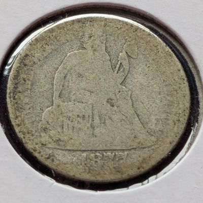 1877 Seated Liberty 90% Silver Dime