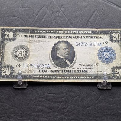 1914 Series U.S. $20 Federal Reserve Note