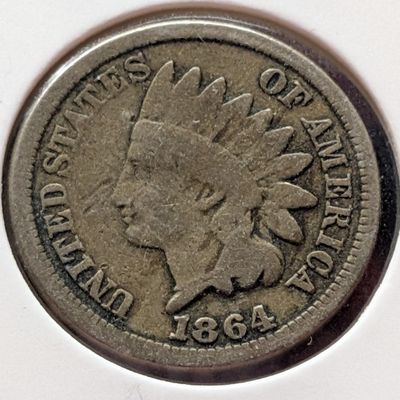 1864 Indian Head Cent, Copper