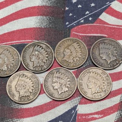 1901-1907 Indian Head Cents - Consecutive Dates