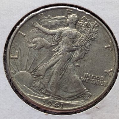 1941 Walking Liberty 90% Silver Half Dollar