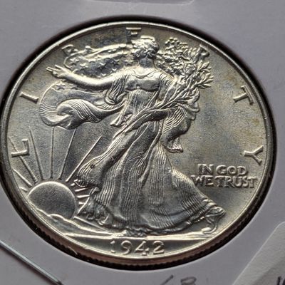 1942 Walking Liberty 90% Silver Half Dollar - MS