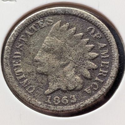1863 Indian Head Copper Cent