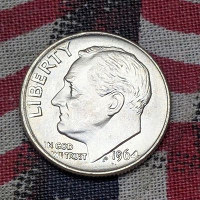1964 Roosevelt 90% Silver Dime