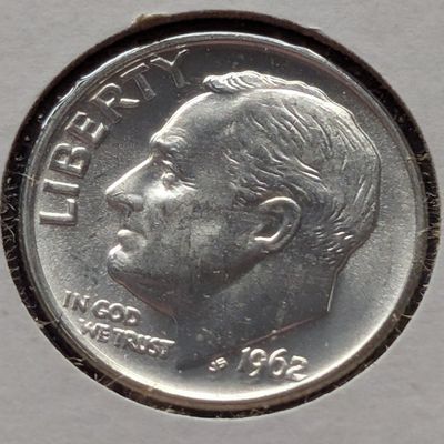 1962 Roosevelt 90% Silver Dime - MS