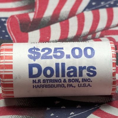 $25 Roll of Andrew Jackson Presidential Dollars