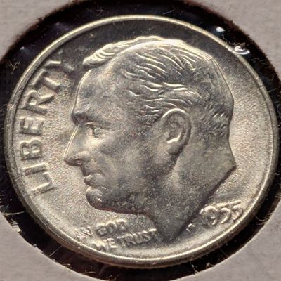 1955-S Roosevelt 90% Silver Dime