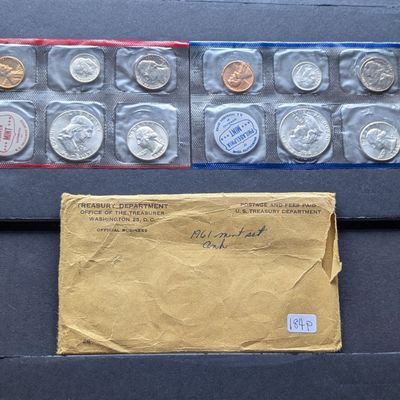 1961 P&D U.S. Uncirculated Mint Set In OGP - Includes (6) 90% Silver Coins