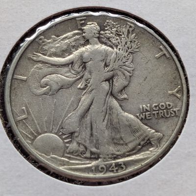 1943 Walking Liberty 90% Silver Half Dollar