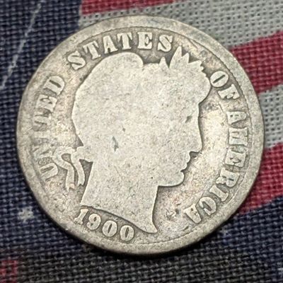 1900 Barber 90% Silver Dime