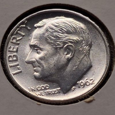 1962 Roosevelt 90% Silver Dime - MS