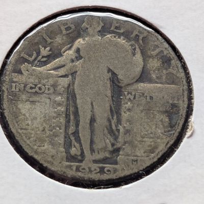 1929 Standing Liberty 90% Silver Quarter