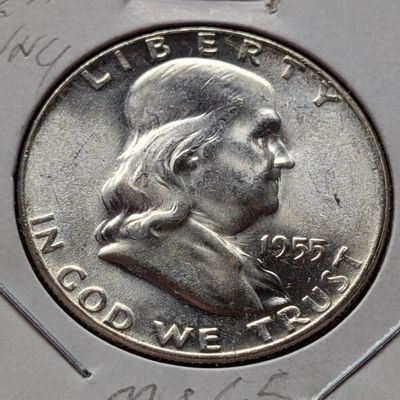 1955 Franklin 90% Silver Half Dollar - Bugs Bunny - MS