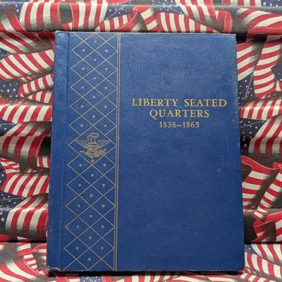 *EMPTY* Liberty Seated Quarters 1835-1865 Whitman Folder, No Coins!