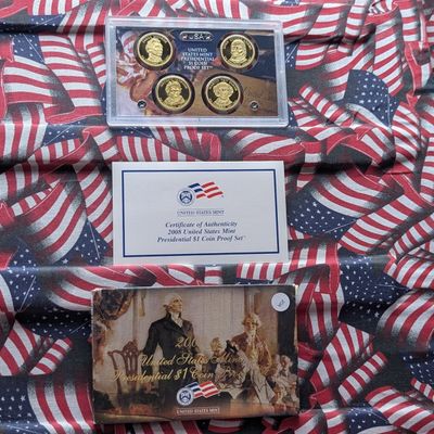 2008-S U.S. Mint Presidential Dollar Proof Set in OGP w/ COA