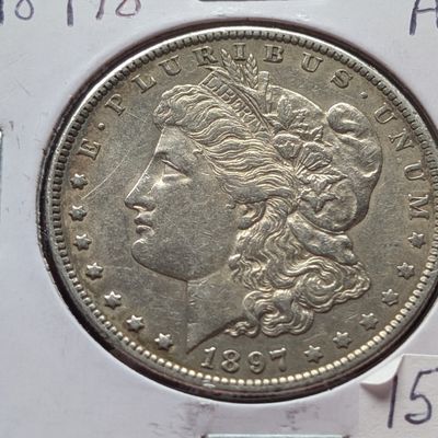 1897-O Morgan 90% Silver Dollar - AU