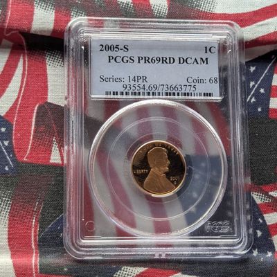 2005-S Lincoln Memorial Cent PCGS PR69RD DCAM