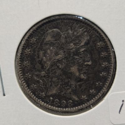 1893-O Barber 90% Silver Quarter - XF