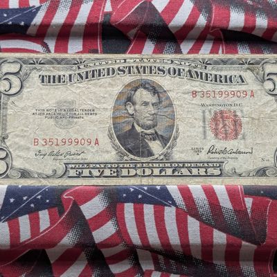 1953 A Series U.S. $5 Red Seal Note