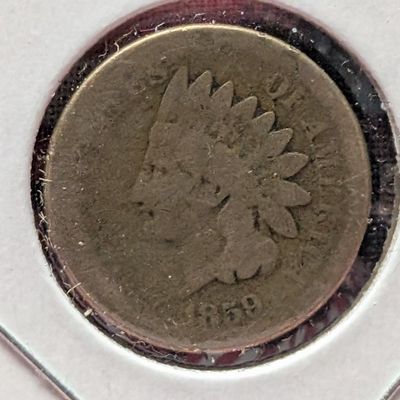 1859 Indian Head Cent - AG - Copper Nickel