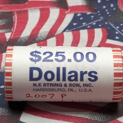 $25 Roll of 2007-P George Washington Presidential Dollars
