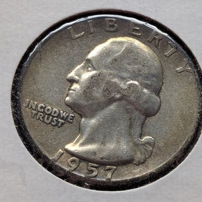 1957 Washington 90% Silver Quarter