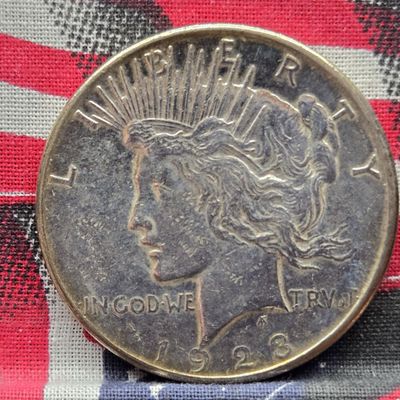 1923-S Peace 90% Silver Dollar